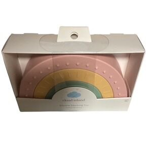 Cloud Island Silicone Stacking Toy Rainbow Ages 12 Months Food Grade‎